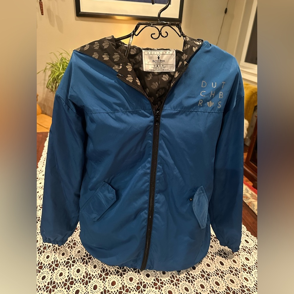 Worth Blue Utility Jacket With Patterned Lining - image 3